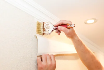 Pose de papier peint à Aluze — revêtements muraux et toiles de verre